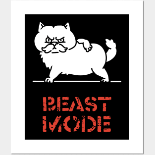 Beast Mode Cat Posters and Art